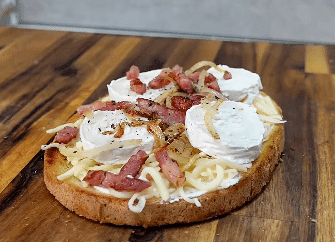 Bruschetta ch&egrave;vre miel